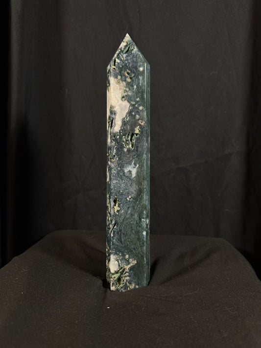 Moss agate tower