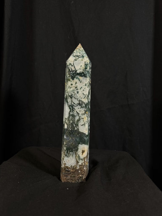 Moss agate tower