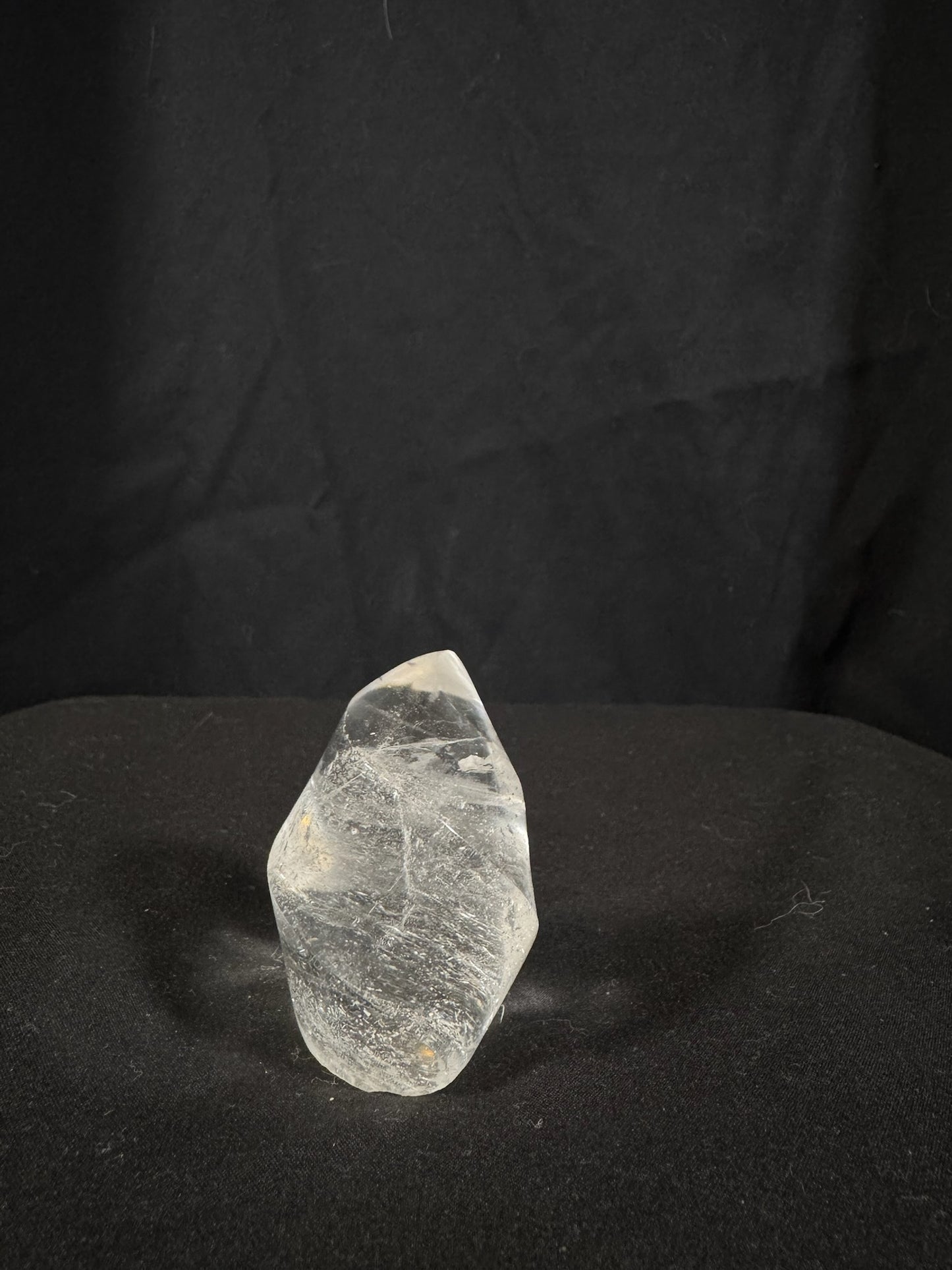 Clear quartz flame